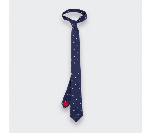 paris pigeon vs caniche tie - silk - cinabre paris