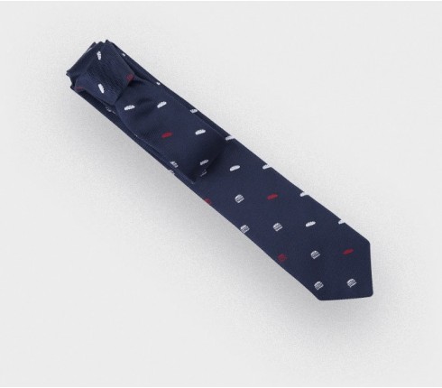 paris burger vs baguette tie - silk - cinabre paris 