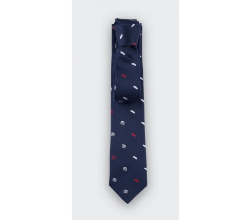 paris burger vs baguette tie - silk - cinabre paris 