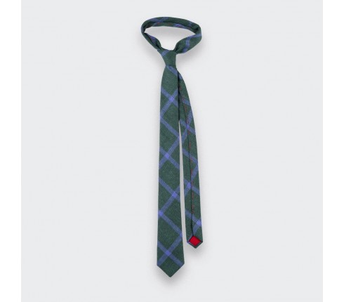 green sperone tie - wool and silk - cinabre paris