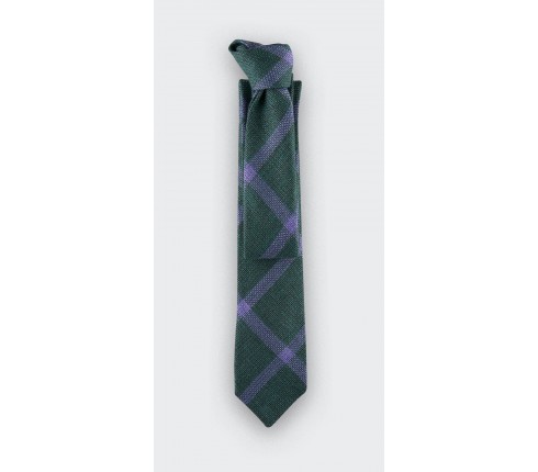 green sperone tie - wool and silk - cinabre paris