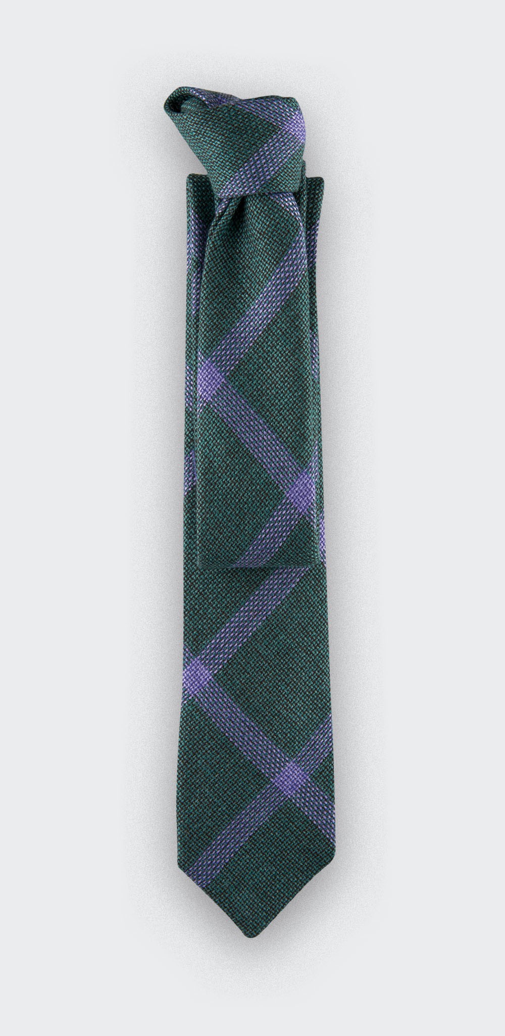 green sperone tie - wool and silk - cinabre paris