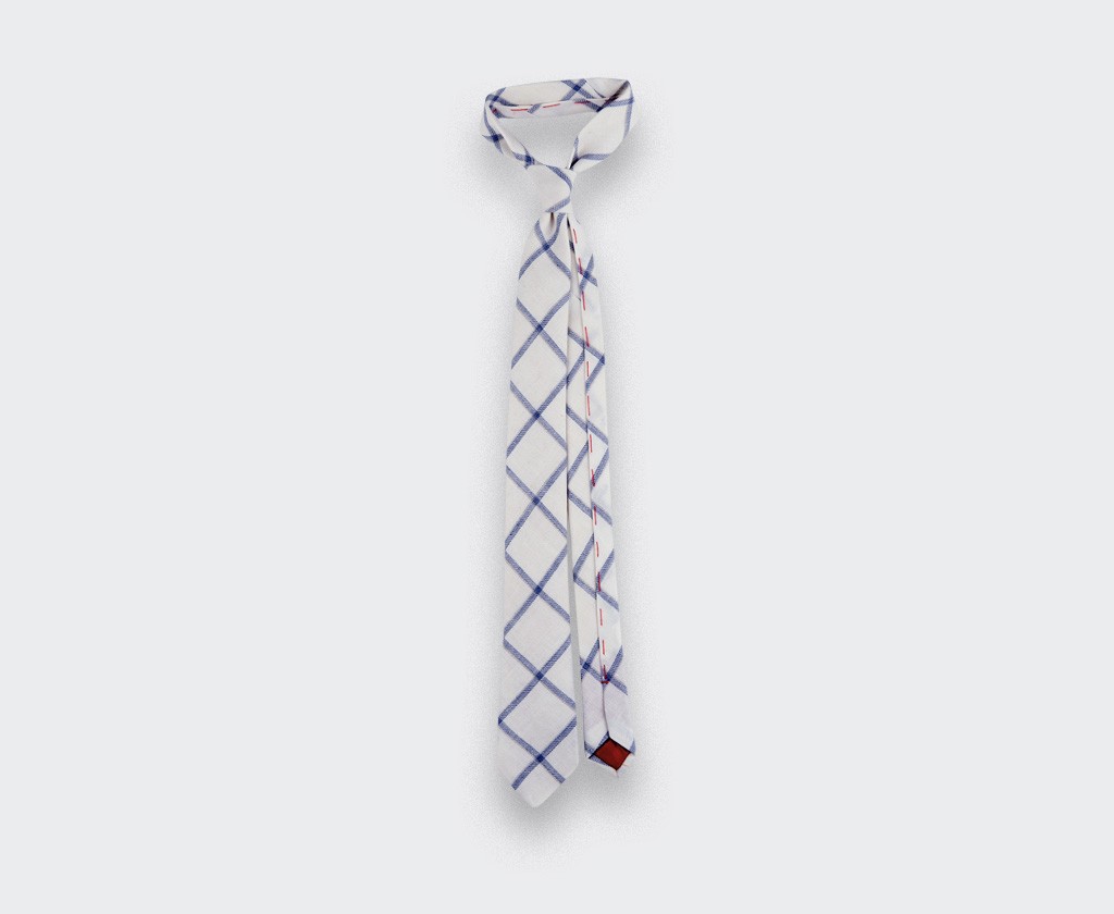 white agay tie - linen - cinabre paris 