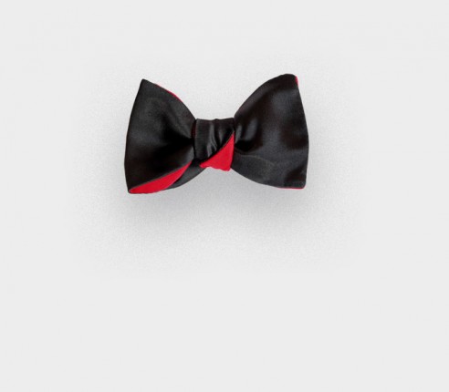 boys bow tie black silk - made in france - cinabre paris