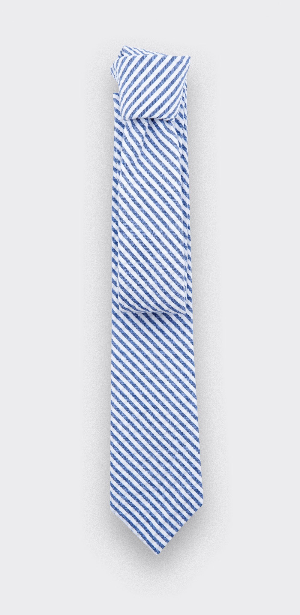 tie seersucker - cotton silk - cinabre paris