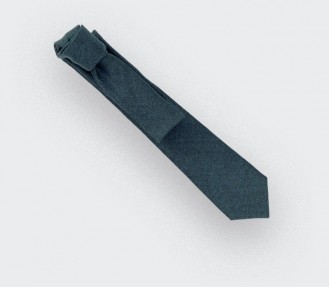 pigeon blue flannel tie - wool - cinabre paris