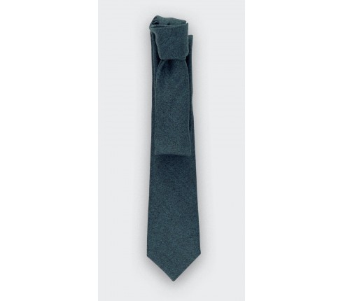 pigeon blue flannel tie - wool - cinabre paris