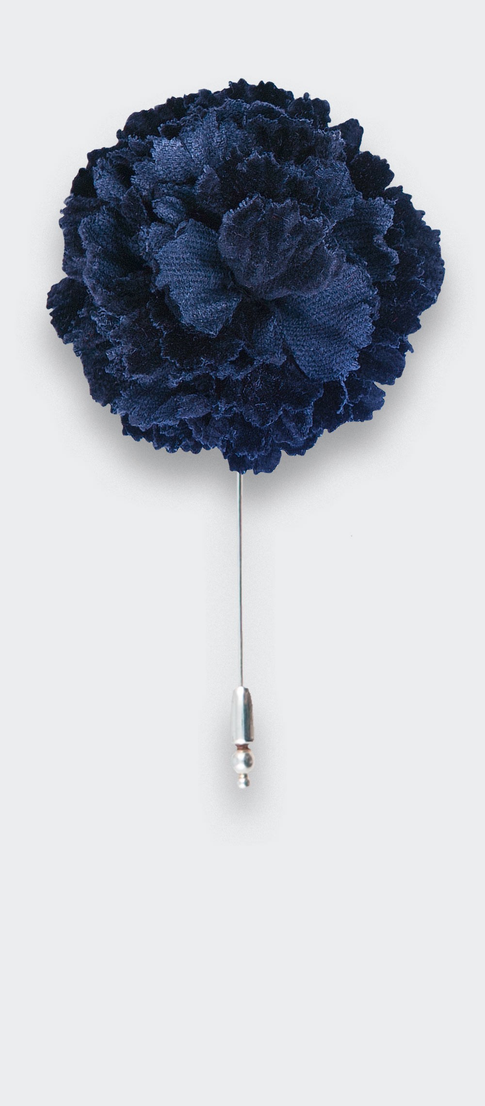 boutonnière velours bleu - coton - cinabre paris