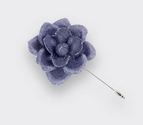 Boutonnière Gardenia Marine Marchande - coton vintage - cinabre paris