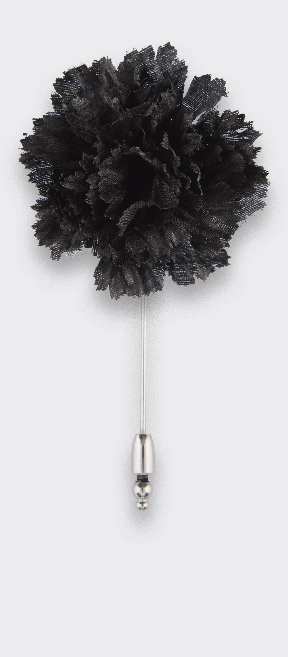 boutonnière costume soie noir - oeillet soie - cinabre paris