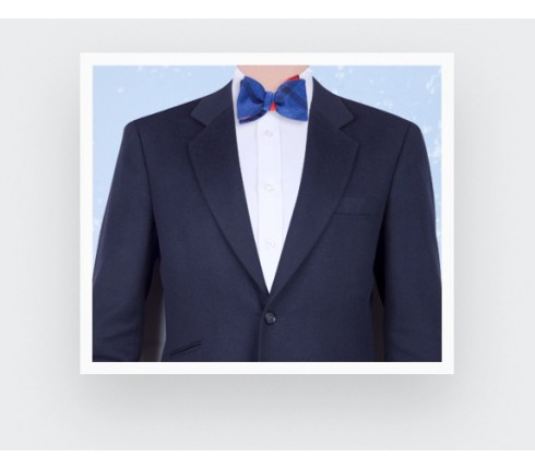 Sperone Blue Bow Tie - wool and silk - Cinabre Paris