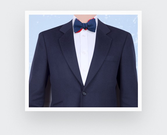 CINABRE Paris - Bow Tie - Bleu Cosmique - Made in France