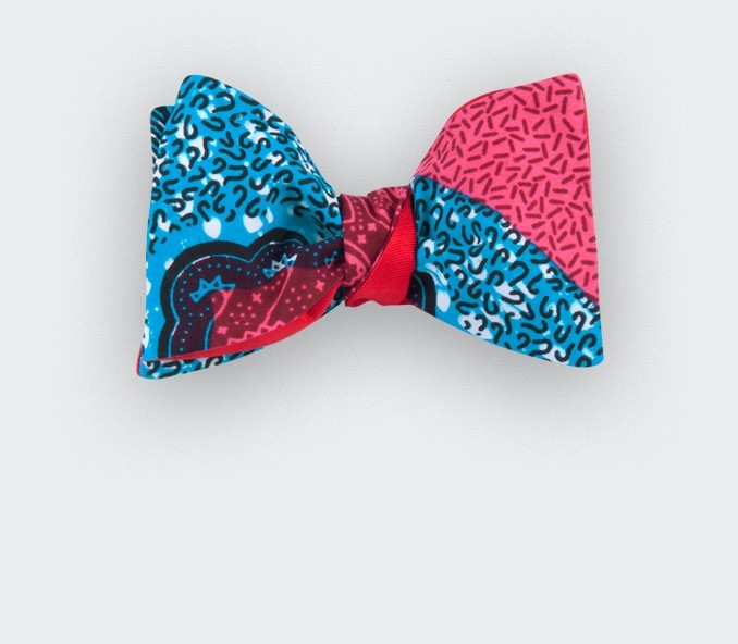 Pink Wax Bow Tie - Cinabre Paris