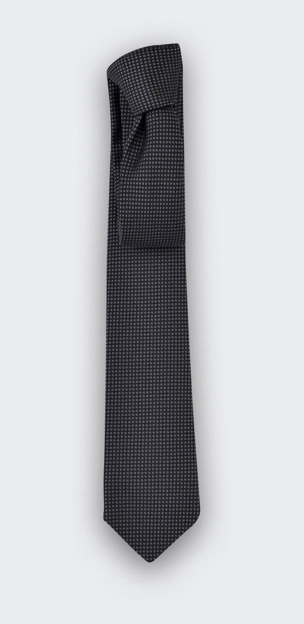 Grey Birdseye silk Tie - cinabre paris