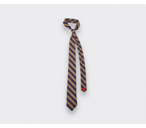 Brown Club herringbone tie - cinabre paris