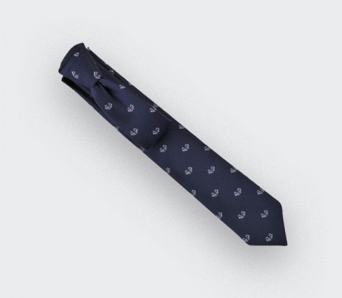 Navy ice skate tie - cinabre paris