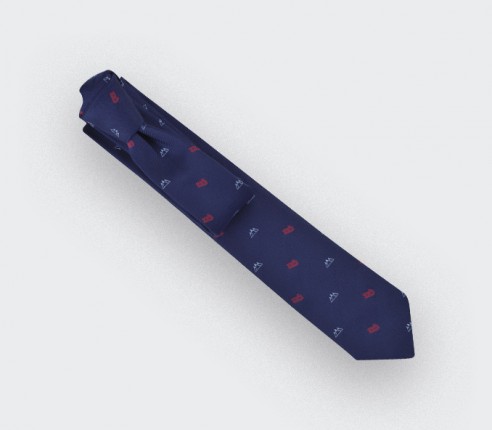 Navy Sledge tie - cinabre paris