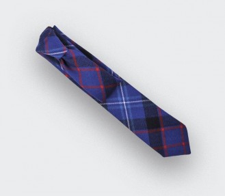  tartan fitzgerald blue tie - cinabre paris