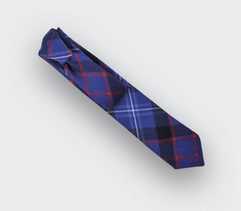 cravate tartan fitzgerald bleu - cinabre paris