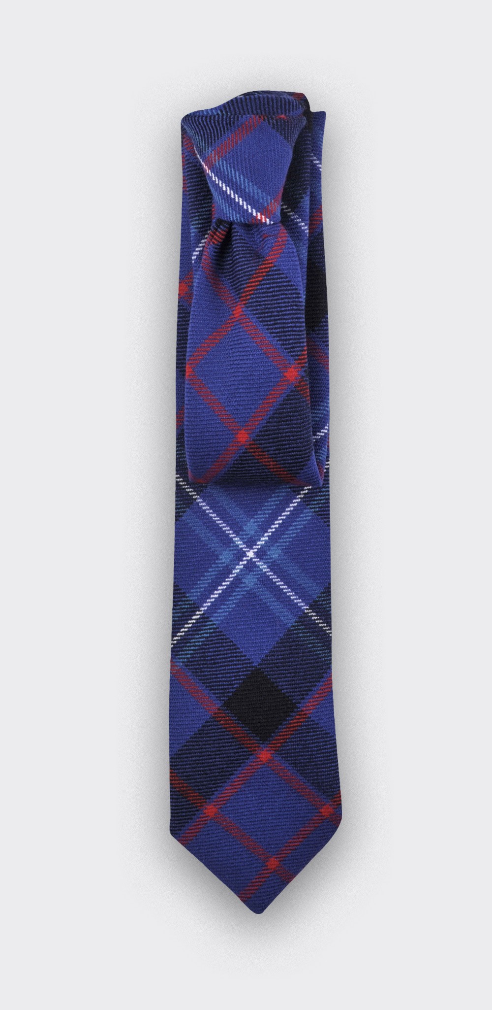 cravate tartan fitzgerald bleu - cinabre paris