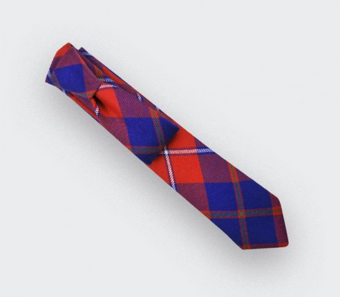 red Galloway tartan tie - cinabre paris