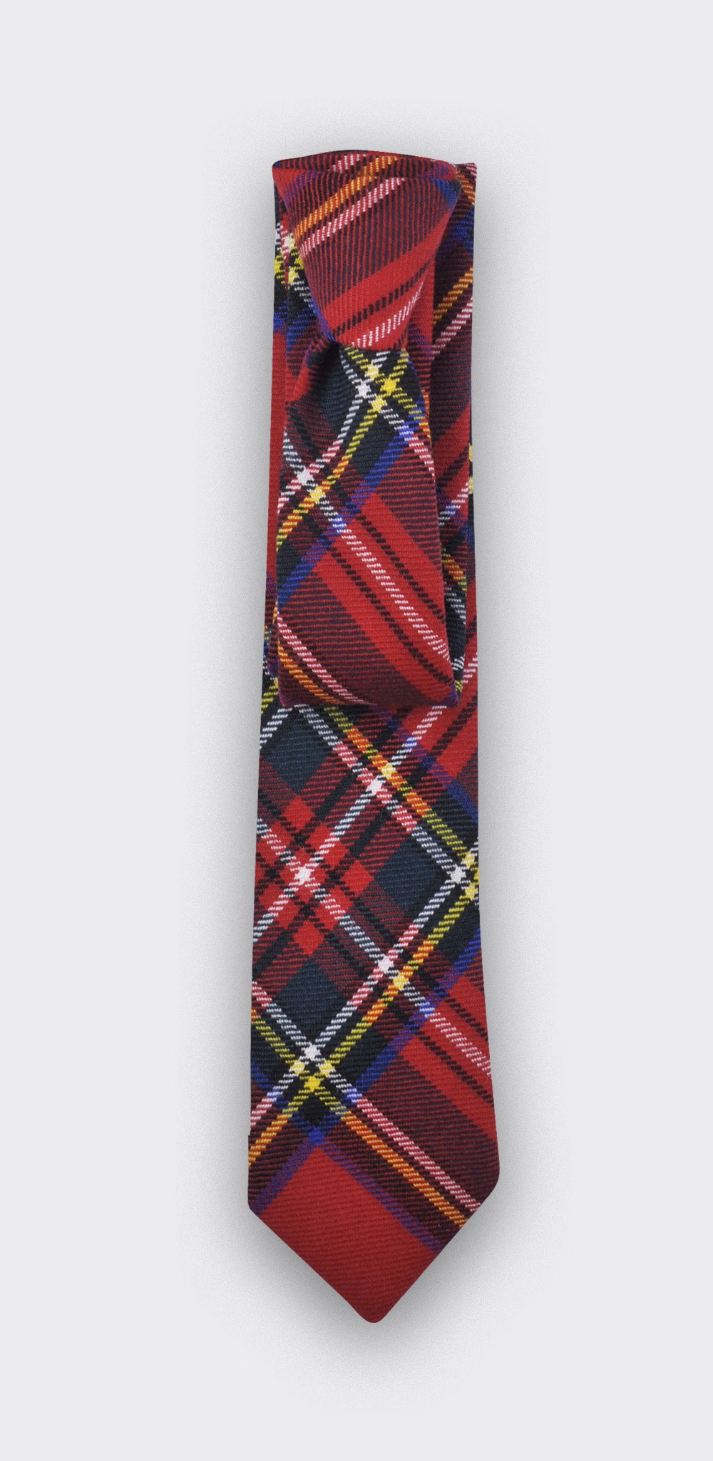 cravate tartan rouge Stewart royal - cinabre paris