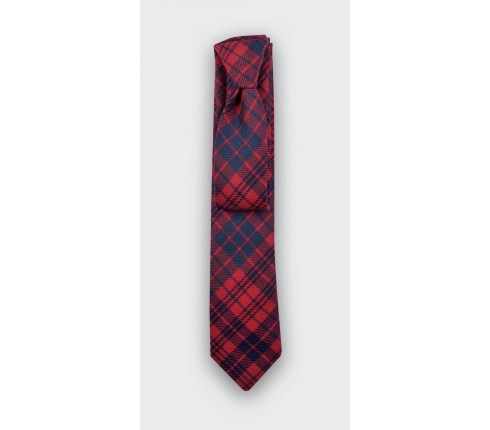 cravate tartan rouge ross - cinabre paris