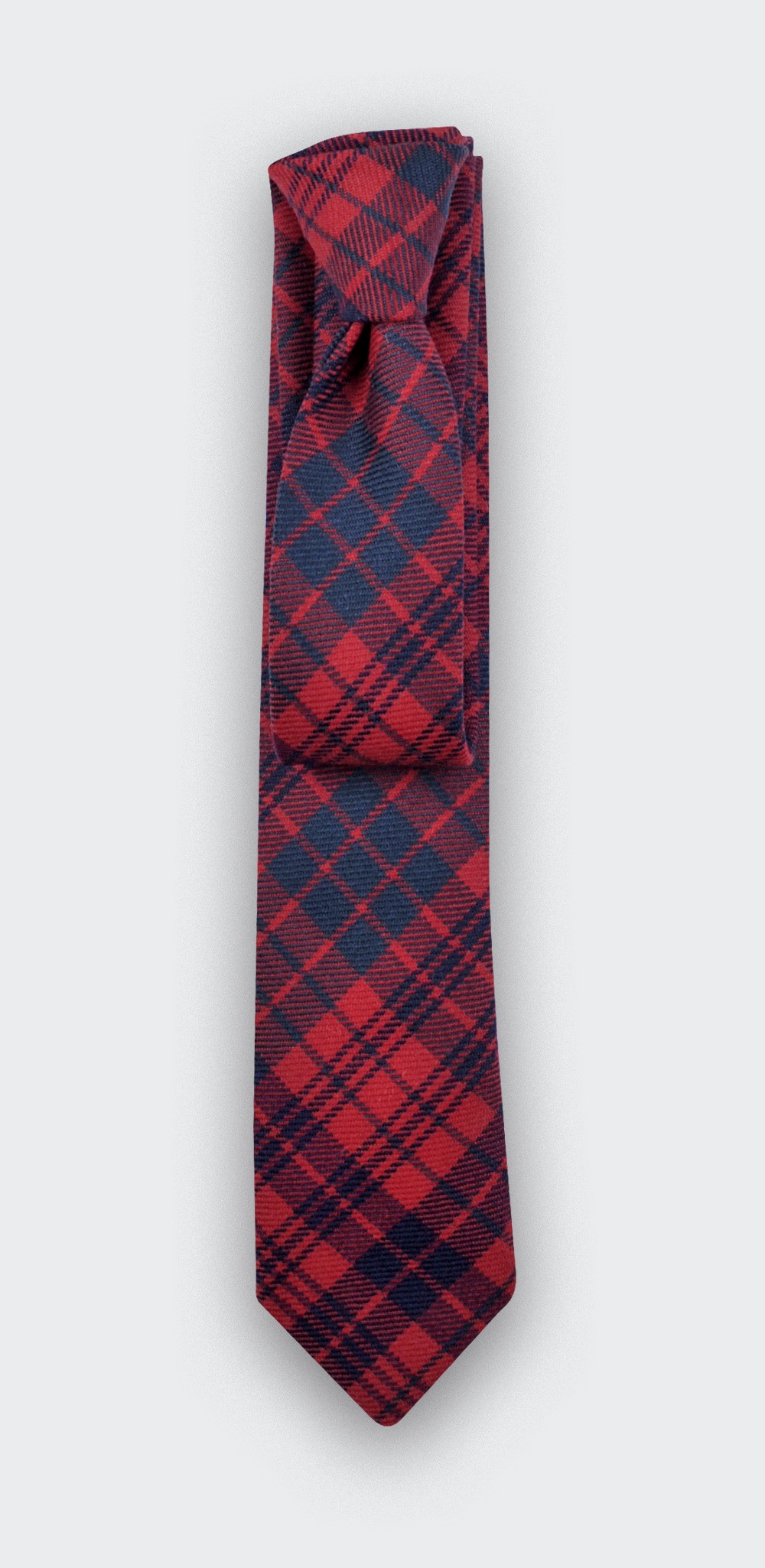 cravate tartan rouge ross - cinabre paris