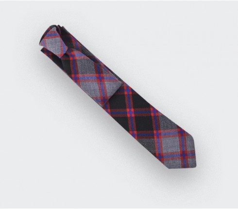 Grey tartan tie - cinabre paris