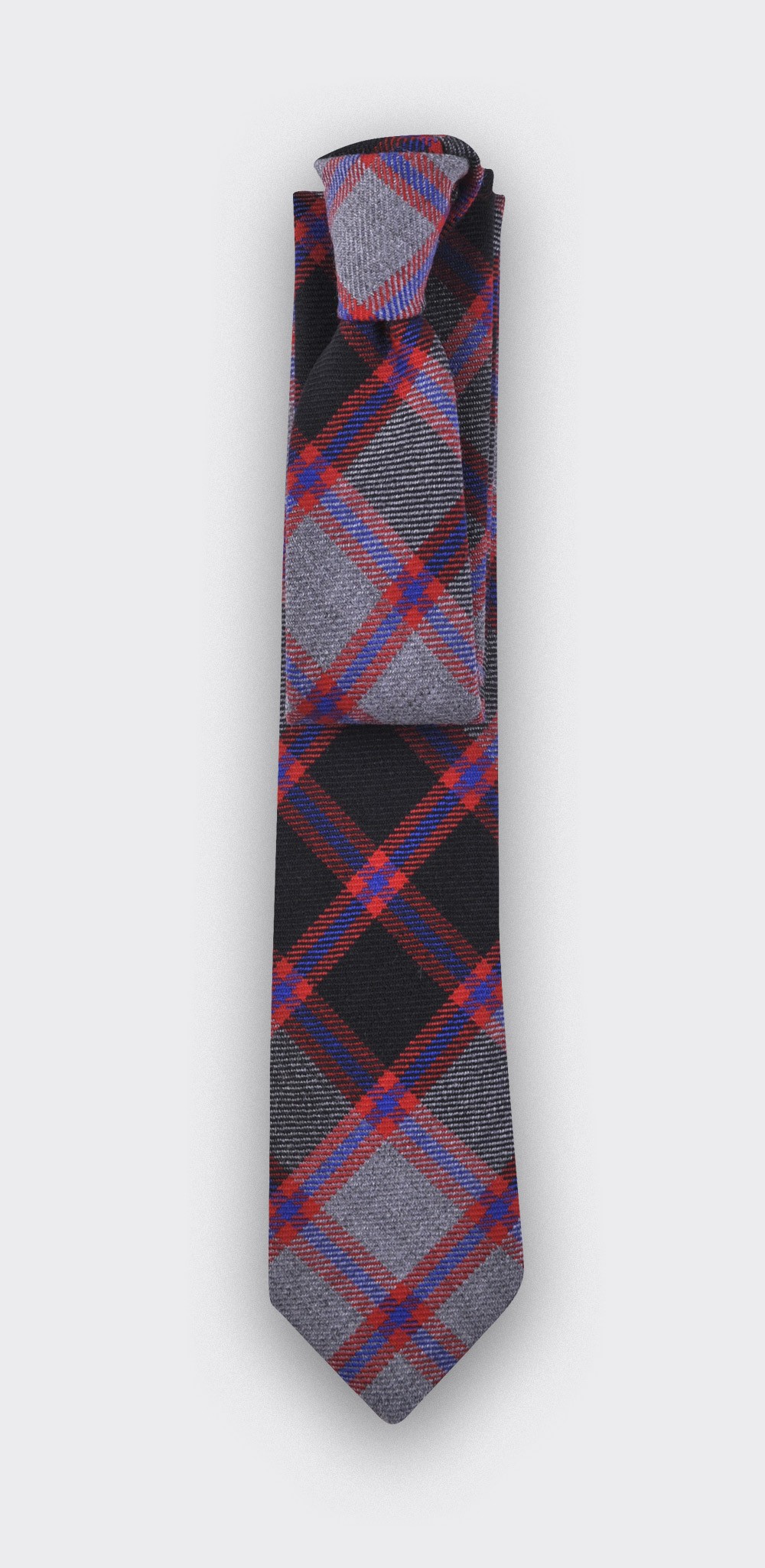 cravate tartan gris - cinabre paris