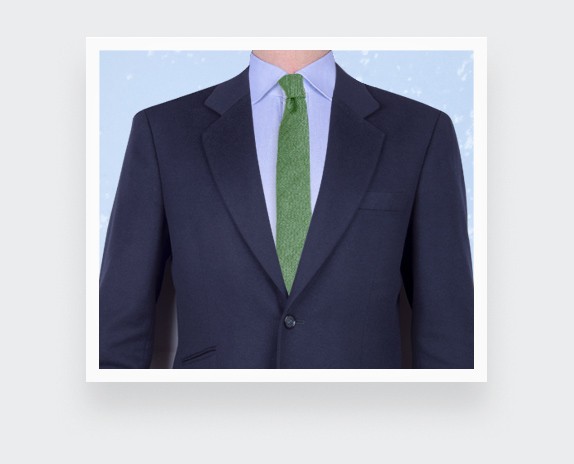 green maille tie - wool - cinabre paris