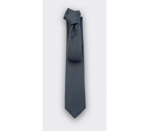 Grey Lizard Tie - Silk - Cinabre Paris