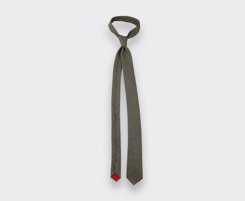 Green Cinabre cashmere tie - cinabre paris