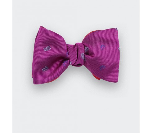 Fuchsia sledge bow tie - cinabre paris