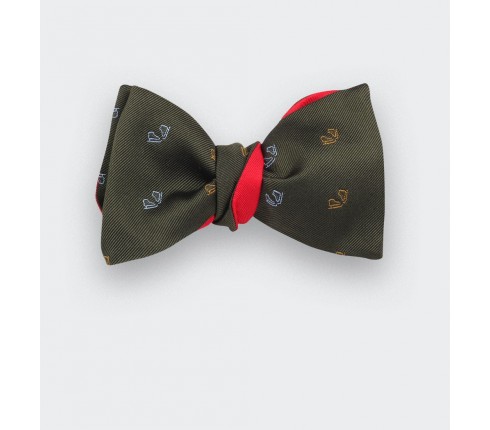 Green ice skate bow tie - cinabre paris