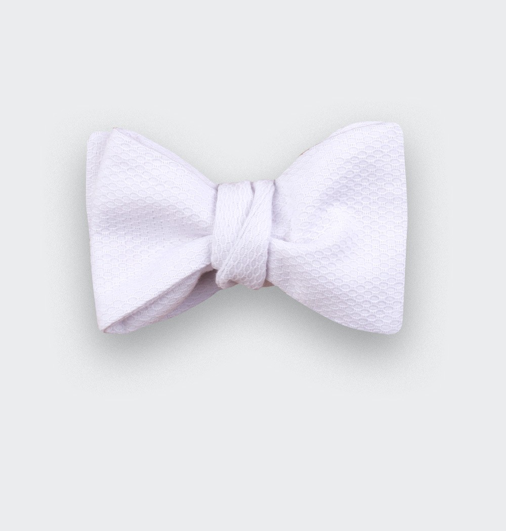 White pique bow tie - cinabre paris