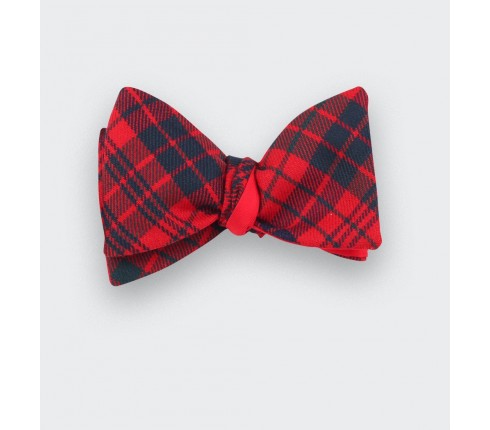 Noeud papillon tartan rouge ross - cinabre paris