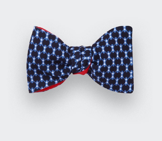 Light blue graphic Bow Tie - cinabre paris