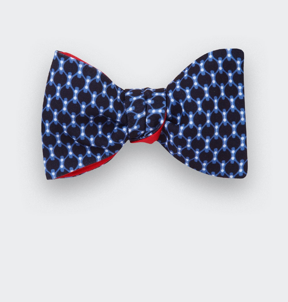 Light blue graphic Bow Tie - cinabre paris