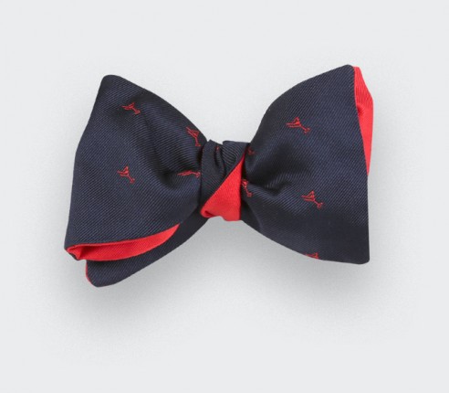 Navy Blue cocktail bow tie - cinabre paris